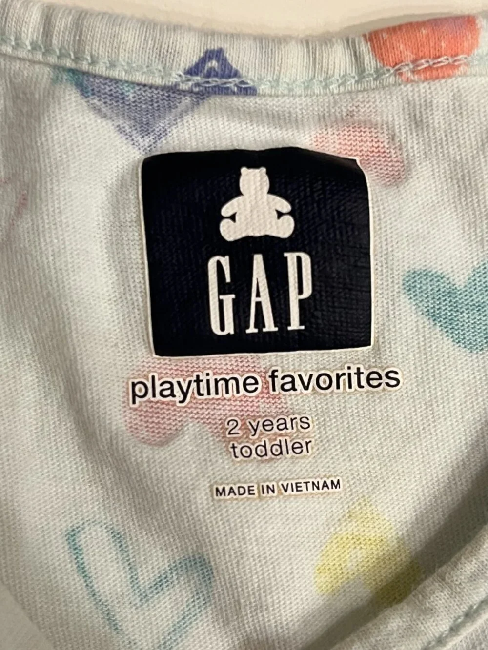 Gap Girls Clothing Bundle 2T Floral Dress and Heart Top